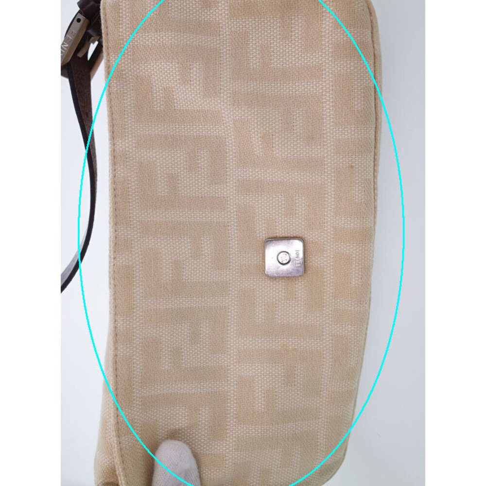 Fendi Zucca Zucca Baguette Bucket Bag White - Picture 5 of 9